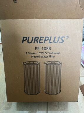 New 2 pack PurePlus PPL10BB 5 Micron Sediment Water Filter
